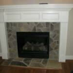 Custome fireplace mantel.