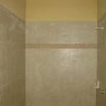 Custome tiled shower.