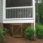 Custome lattice deck surround.